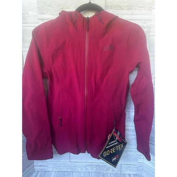 The North Face Women’s Apex Flex GTX Jacket XS Rumba Red Gore-Tex Waterproof NWT - Picture 1 of 5